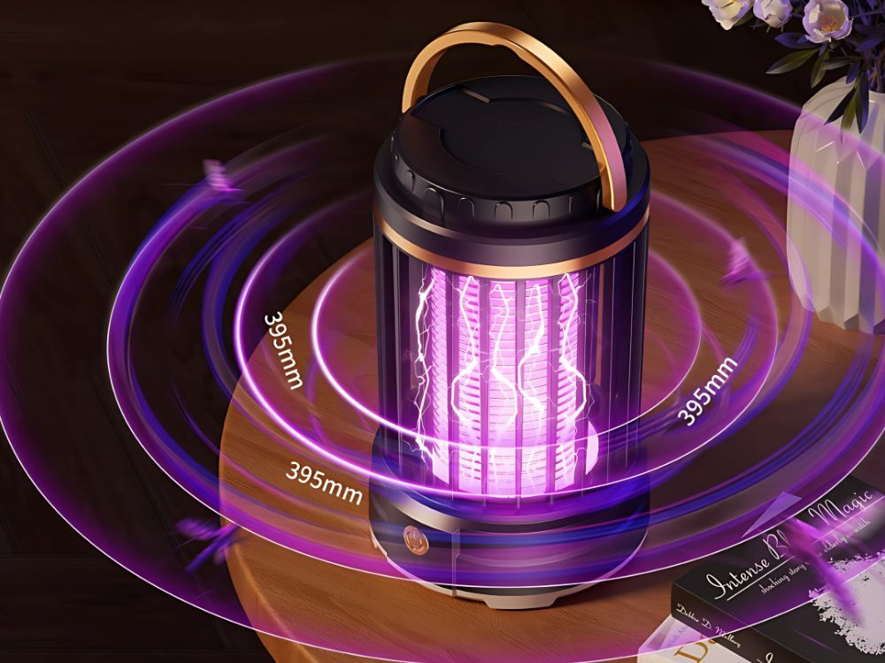 Bezdrôtová UV lampa proti komárom a hmyzu